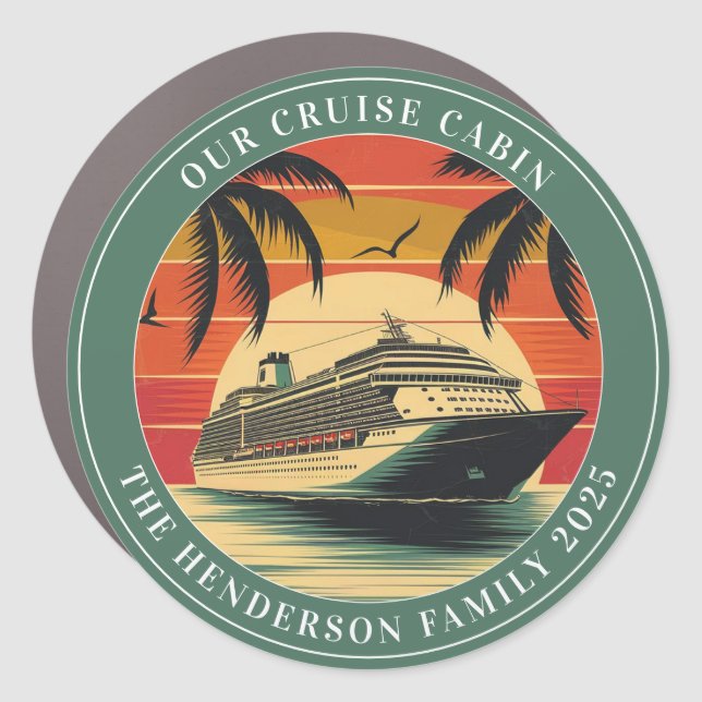 Cruise Decor Door Personalized Magnet (Front)