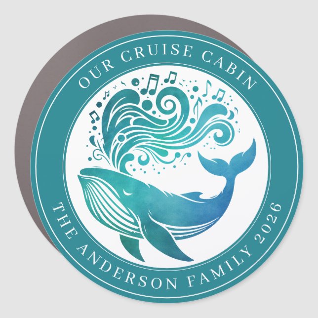Cruise Decor Door Personalized Magnet (Front)