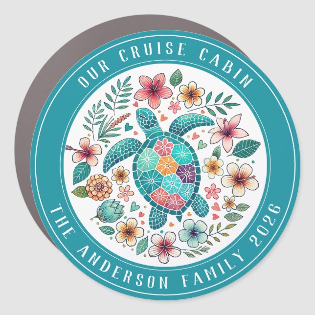 Cruise Decor Door Personalized Magnet (Front)
