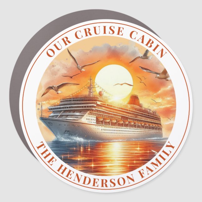 Cruise Decor Door Personalized Magnet (Front)