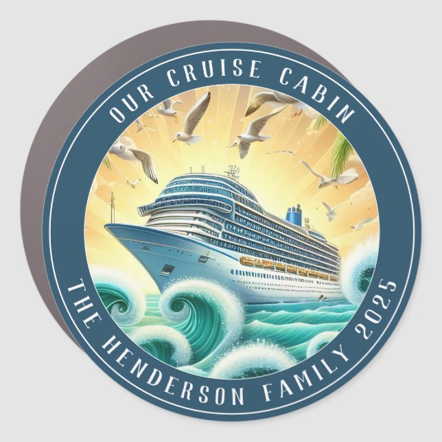 Cruise Decor Door Personalized Magnet (Front)