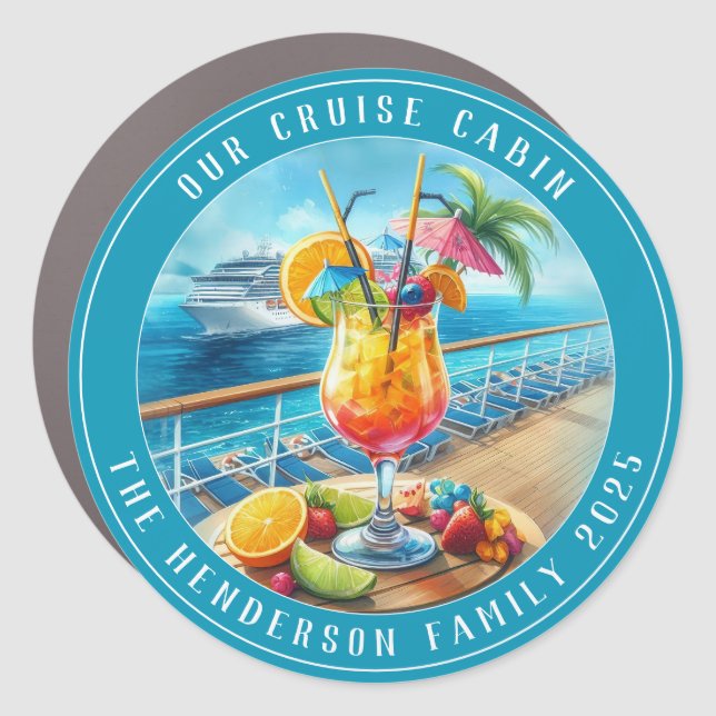 Cruise Decor Door Personalized Magnet (Front)