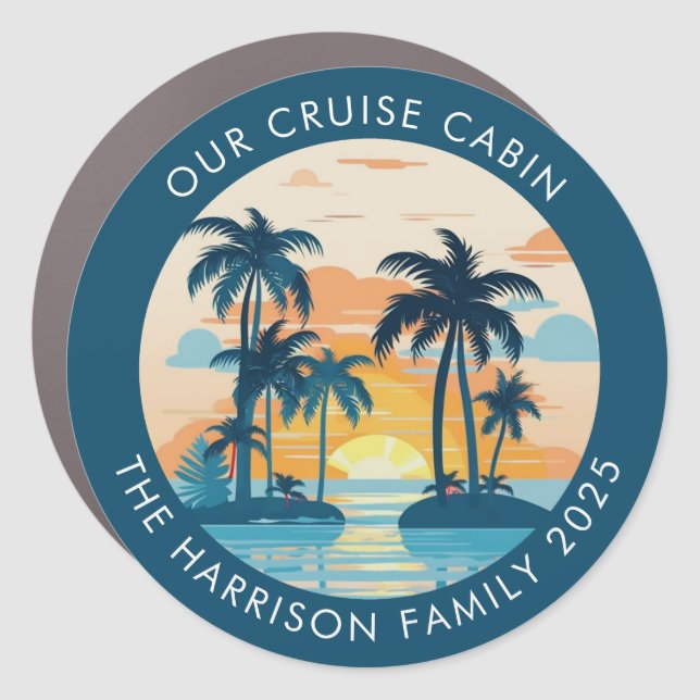 Cruise Decor Door Personalized Magnet (Front)