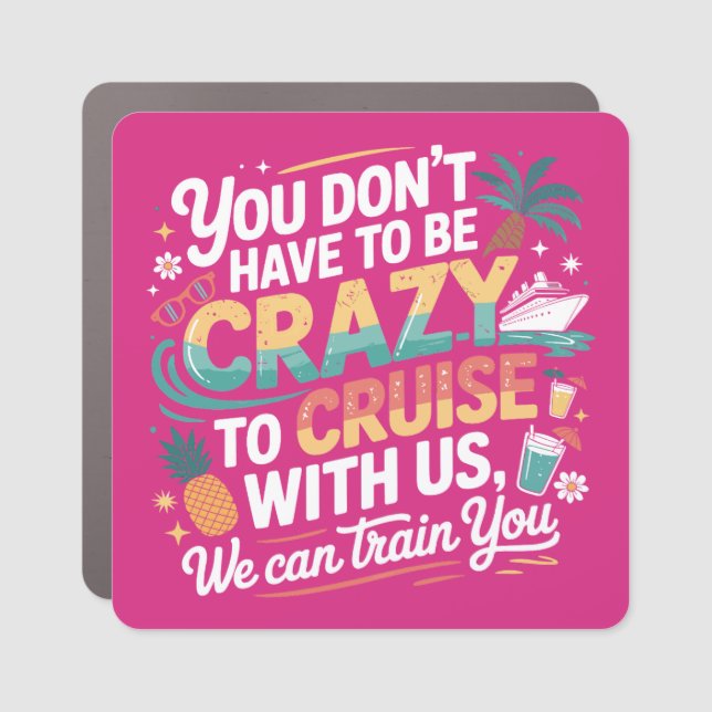 Cruise Decor Door Personalized Magnet (Front)