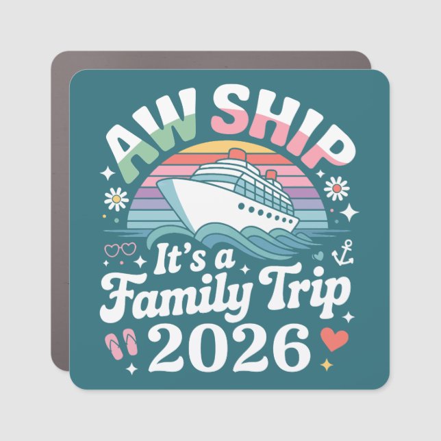 Cruise Decor Door Personalized Magnet (Front)