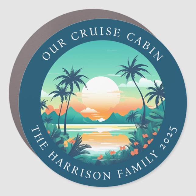 Cruise Decor Door Personalized Magnet (Front)