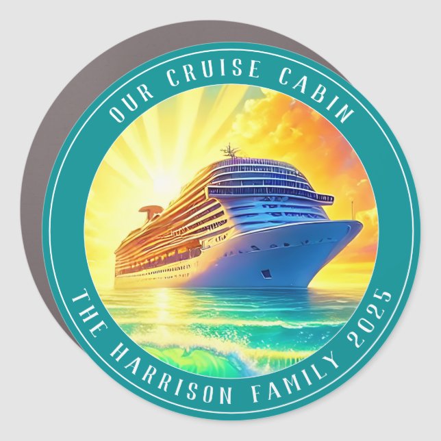 Cruise Decor Door Personalized Magnet (Front)
