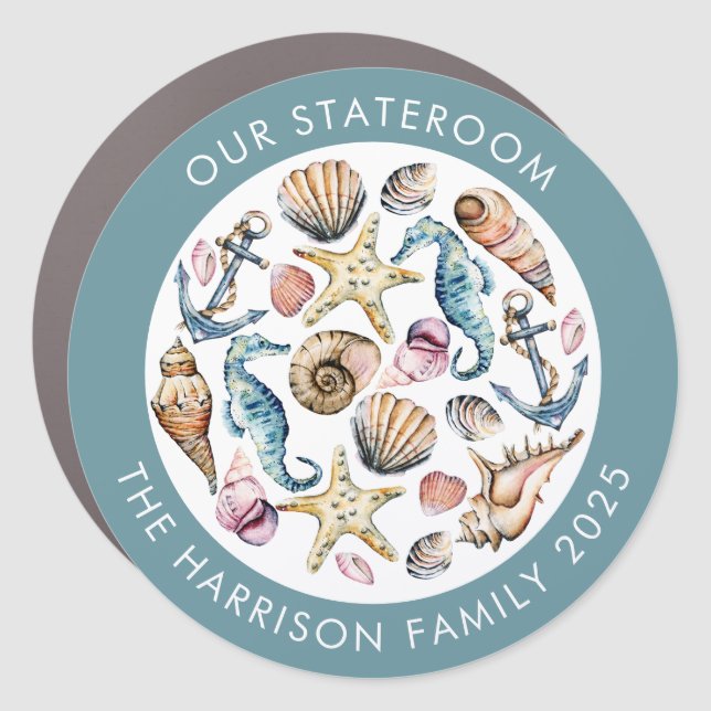 Cruise Decor Door Personalized Magnet (Front)