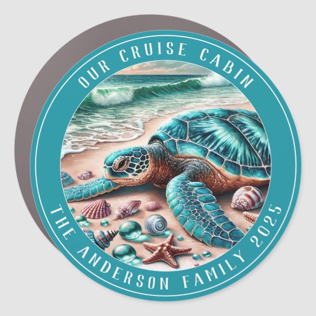 Cruise Decor Door Personalized Magnet (Front)