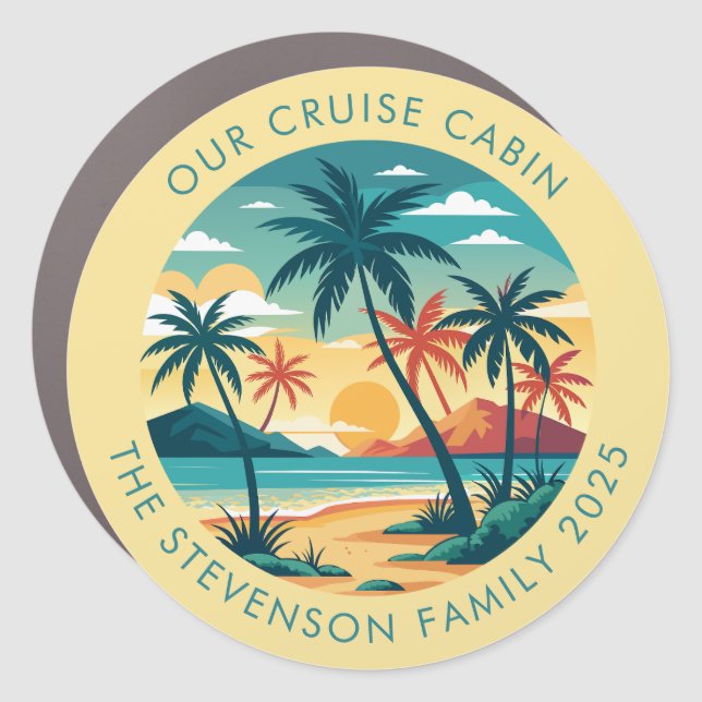 Cruise Decor Door Personalized Magnet (Front)