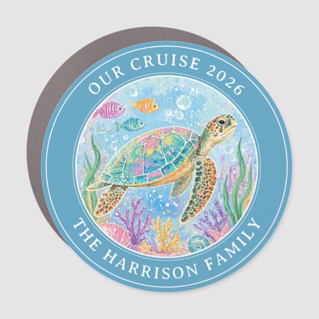 Cruise Decor Door Personalized Magnet (Front)