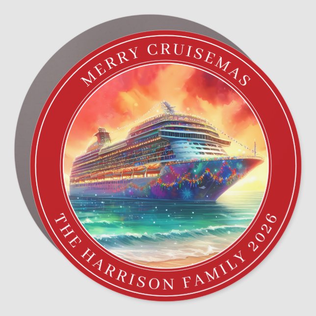 Cruise Decor Door Personalized Magnet (Front)