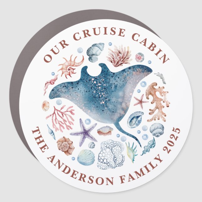 Cruise Decor Door Personalized Magnet (Front)