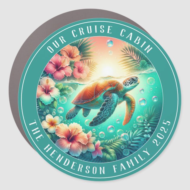 Cruise Decor Door Personalized Magnet (Front)