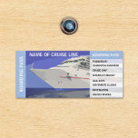Cruise Door Cabin Boarding Pass Personalized<br><div class="desc">This design may be personalized in the area provided by changing the photo and/or text. Or it can be customized by clicking Personalize this Template and then choosing the click to customize further option and delete or change the color of the background, add text, change the text color or style,...</div>