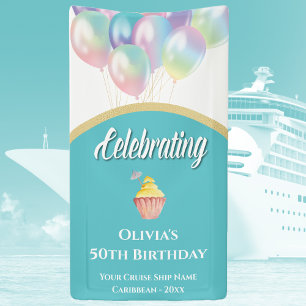 Cruise Door Decor Sign Stateroom 50th Birthday