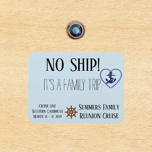 Cruise Door Family Personalized No Ship Magnet