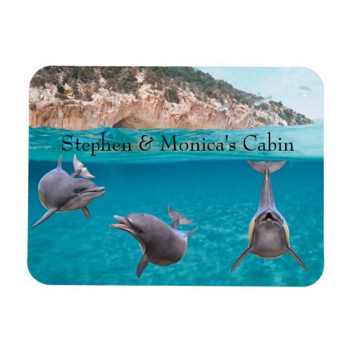 Cruise Door Marker Dolphin Personalized Cabin Magnet