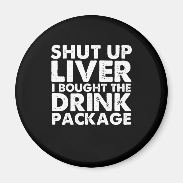 Cruise Drink Package Cruise Ship Cruising Vacation Magnet (Front)