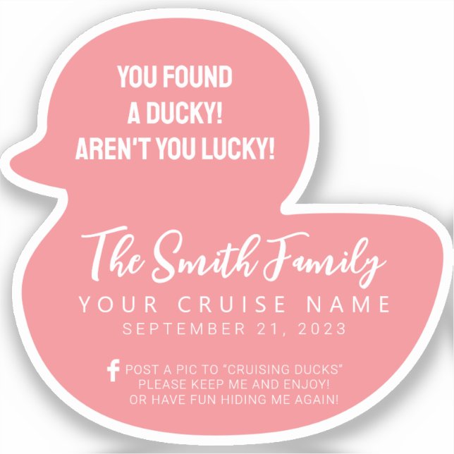 Cruise Duck Sticker (Front)