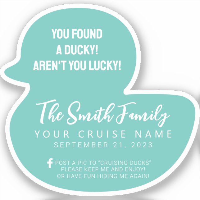 Cruise Duck Sticker (Front)