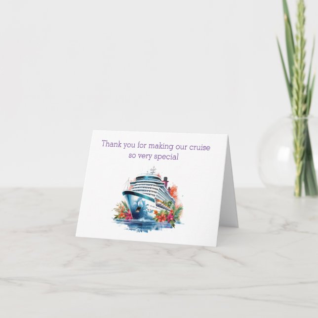 Cruise Employee Thank You Card (Front)