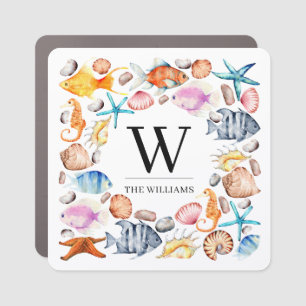 Cruise Fishes Beach Decor Door Personalized Magnet