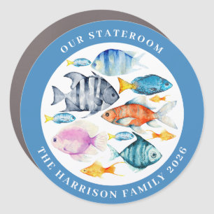 Cruise Fishes Decor Door Personalized Magnet