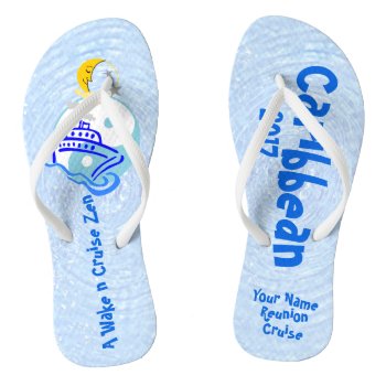 Cruise Flip Flops Adult Slim Straps by cruise4fun at Zazzle