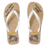 Cruise Flip Flops Adult Wide Straps Seas The Day! at Zazzle