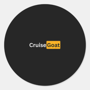 Cruise Goat - Y Cruising Bon Voyage Gifts  Classic Round Sticker