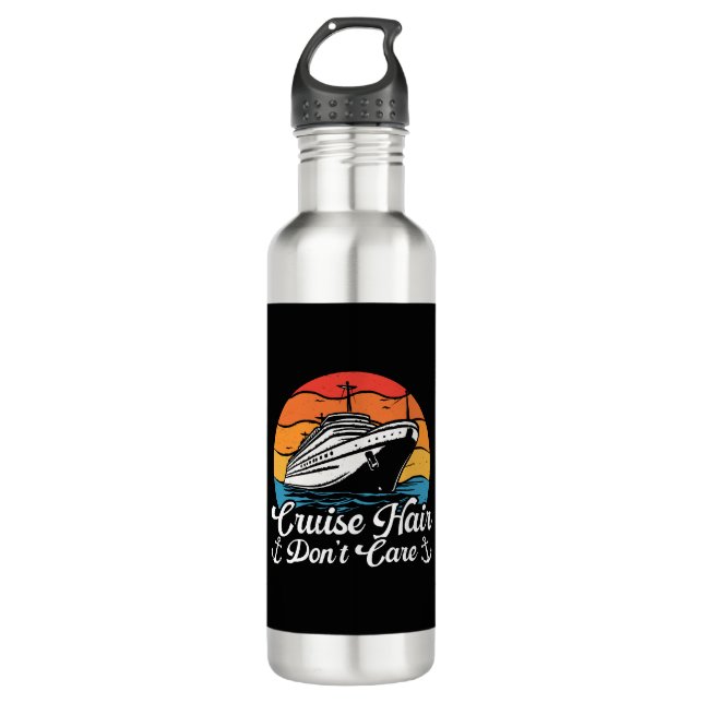 Cruise Hair Don t Care Stainless Steel Water Bottle (Front)