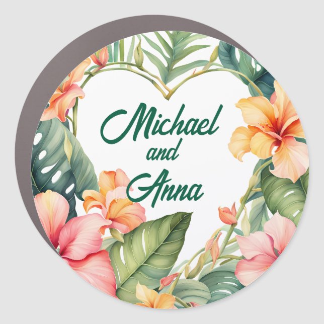 Cruise Honeymoon Decor Door Personalized Magnet (Front)