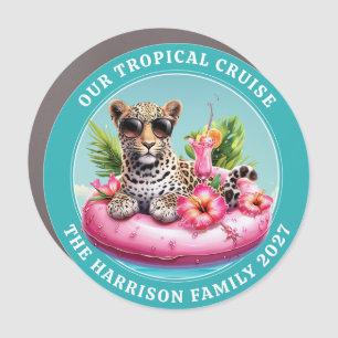 Cruise Leopard Decor Door Personalized Magnet