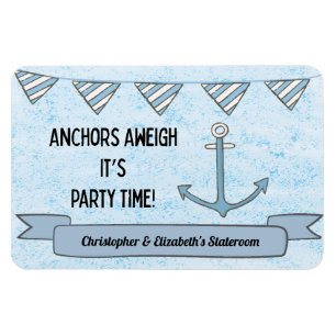 Cruise Life Anchor Cabin Stateroom Door Marker Magnet