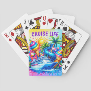 Cruise Life Cruise Ship, Ice Cream Playing Cards