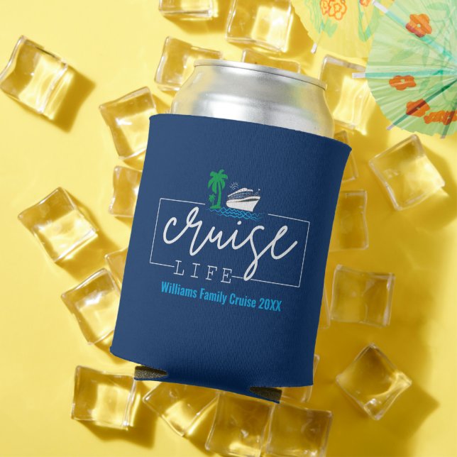 Cruise Life Family Vacation  Can Cooler (In Situ Summer)