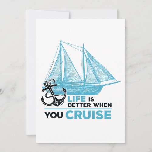 cruise life is better when you cruise holiday card