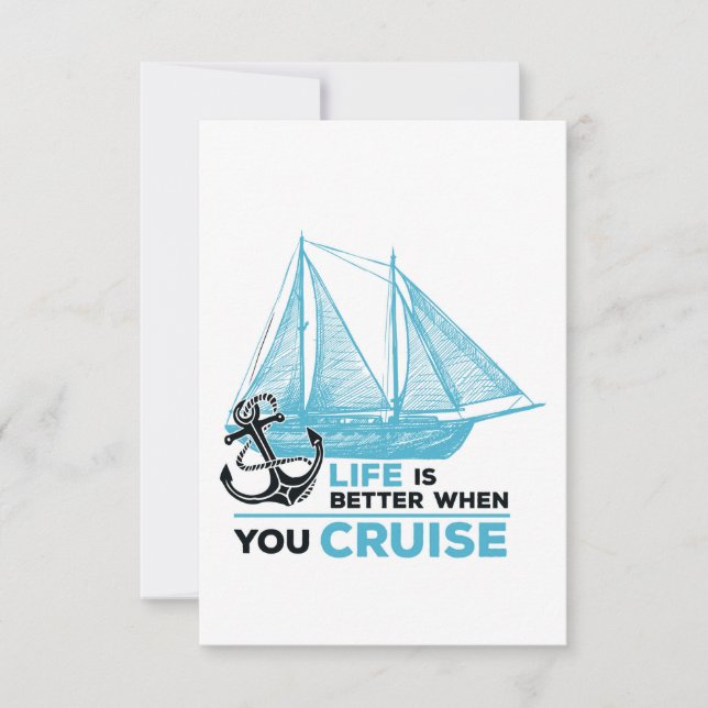 cruise life is better when you cruise invitation (Front)