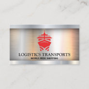 Cruise Liner | Cargo Ship Business Card at Zazzle