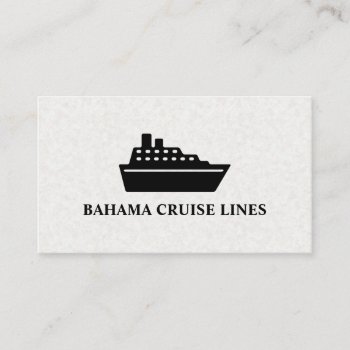 Cruise Liner | Ship Business Card by lovely_businesscards at Zazzle