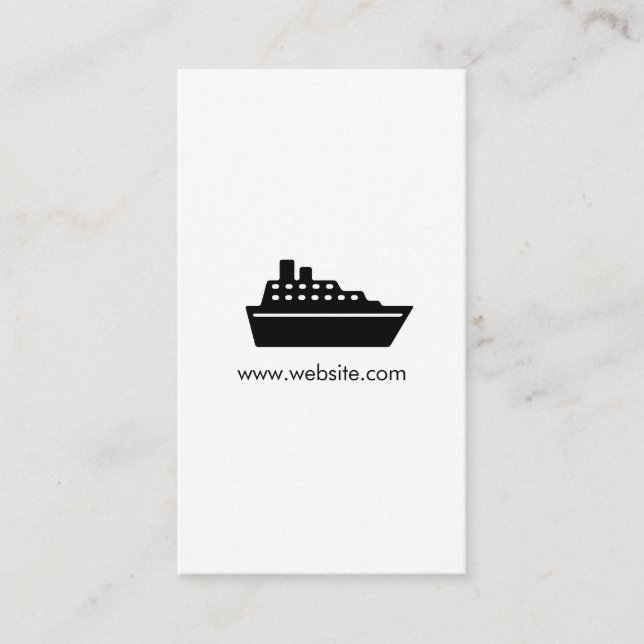 Cruise Liner / Travel Agent Business Card (Front)
