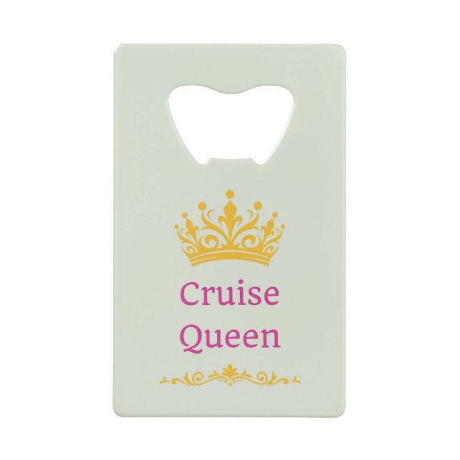   Cruise Lover Credit Card Bottle Opener (Front)