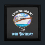 Cruise Lover Cruising Into My 70th Birthday Gift Box<br><div class="desc">Cruise Lover Cruising Into My 70th Birthday</div>