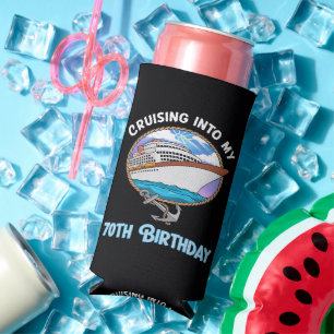 Cruise Lover Cruising Into My 70th Birthday Seltzer Can Cooler