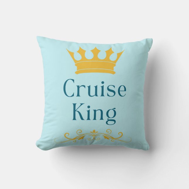 Cruise Lover Throw Pillow (Front)