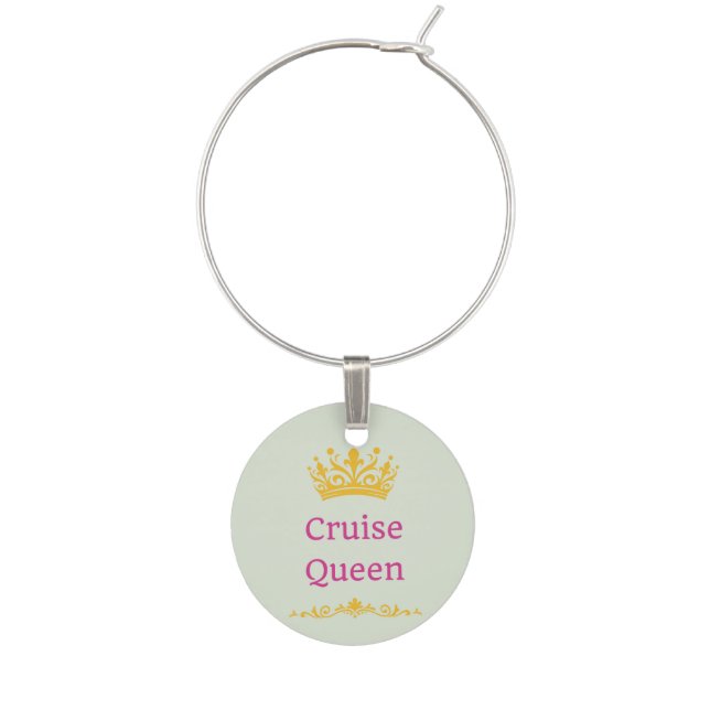 Cruise Lover Wine Charm (Front)