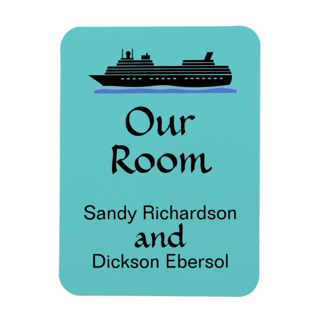 Cruise Magnet Cruise Ship Customizable Our Room ID