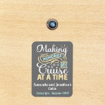 Cruise Making Memories Door Marker  Magnet<br><div class="desc">This design may be personalized in the area provided by changing the photo and/or text. Or it can be customized by clicking Personalize this Template and then choosing the click to customize further option and delete or change the color of the background, add text, change the text color or style,...</div>
