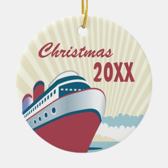 Cruise Memories Christmas Ornament (Front)